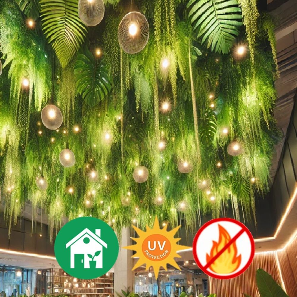 Soffitto-Artificiale pieno linfagreen