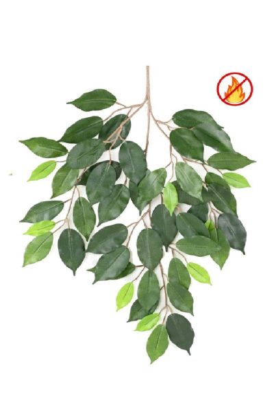 Ficus artificiale ramo 48 cm fuoco resistente ES