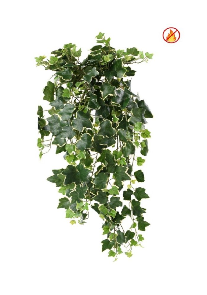 Edera cascante artificiale variegata ramo 60 cm fuoco resistente ES