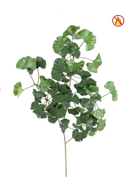 Ginkgobiloba ramo artificiale fuoco resistente 60 cm es