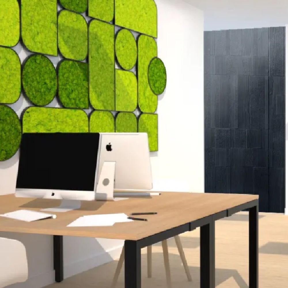 Painéis de absorção sonora de líquen estabilizado Linfagreen