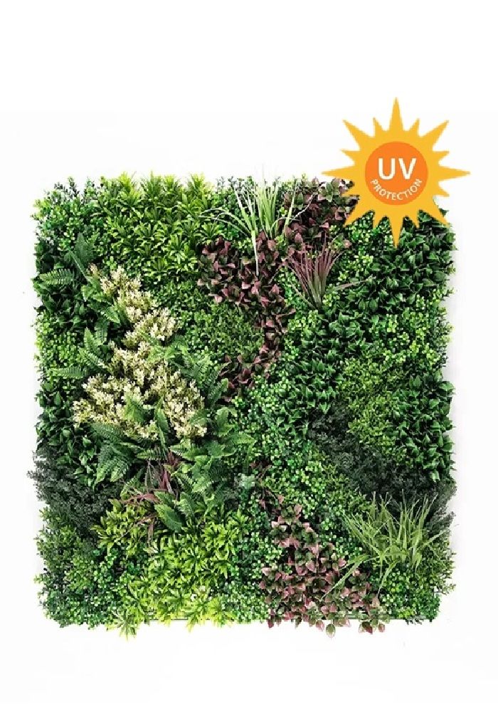 Siepe artificiale Junga UV cm 100 x 100 in mattonelle VE