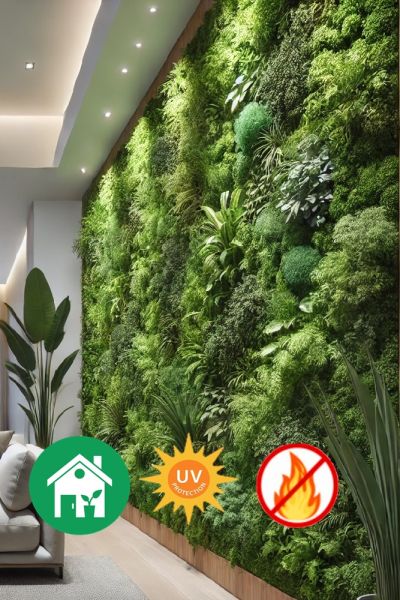 Full artificial vertical garden