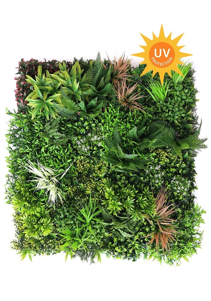 Jungle de cobertura artificial UV 100 x 100 x 100 cm en azulejos VE